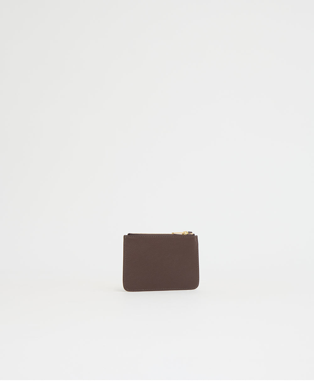 Keychain Zip Case - Chocolate