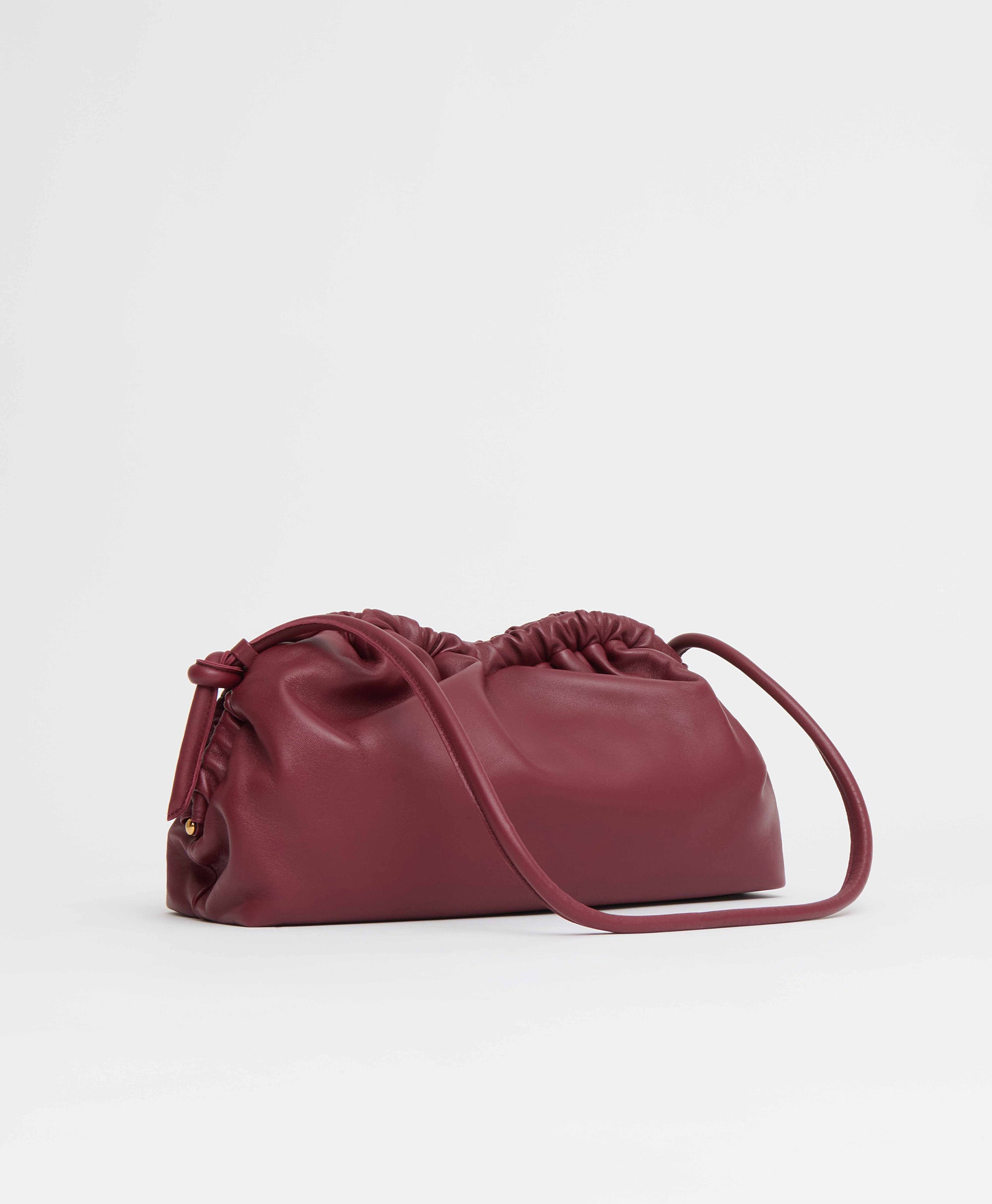 Oversized Cloud Clutch - Oxblood
