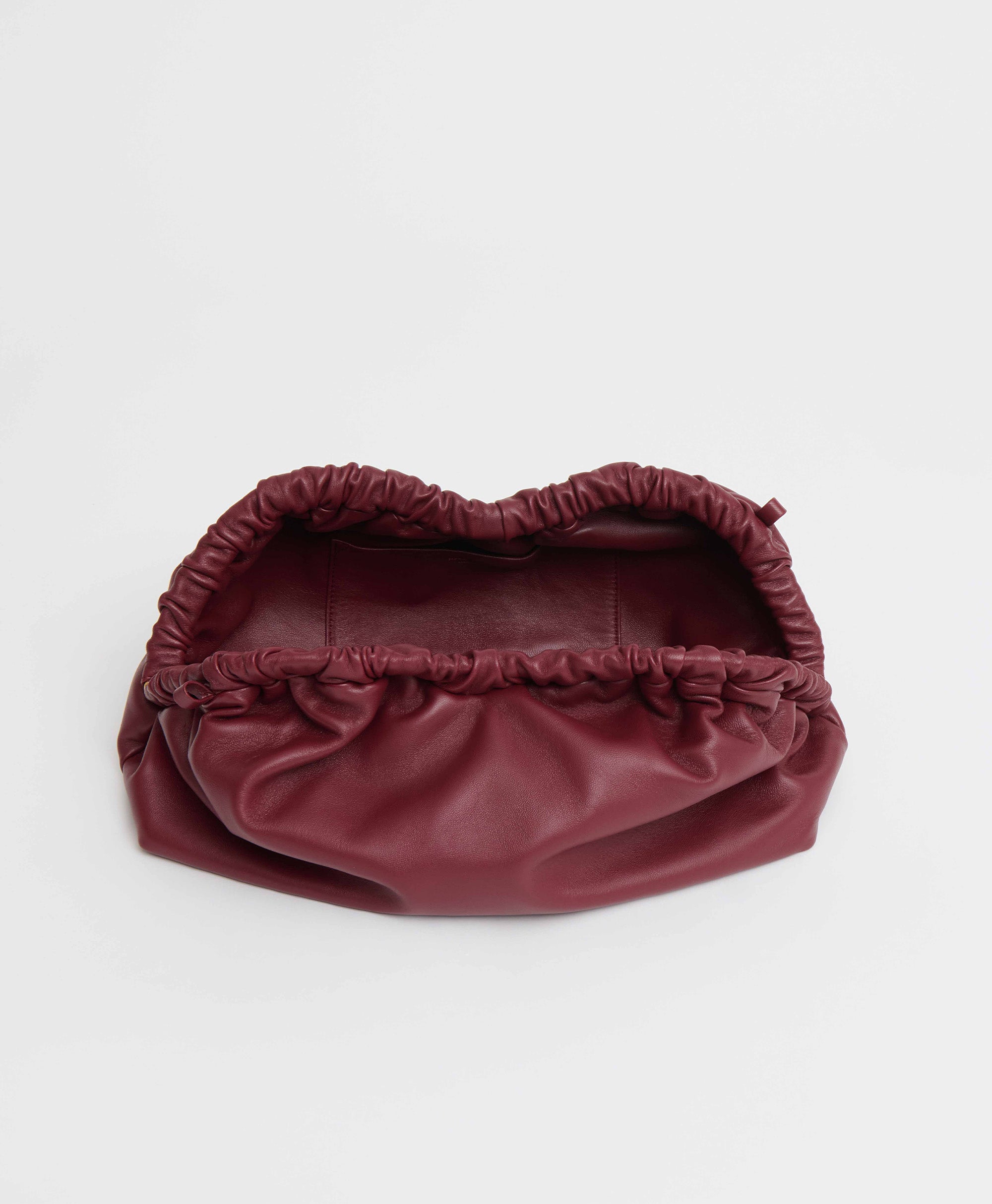 Oversized Cloud Clutch - Oxblood