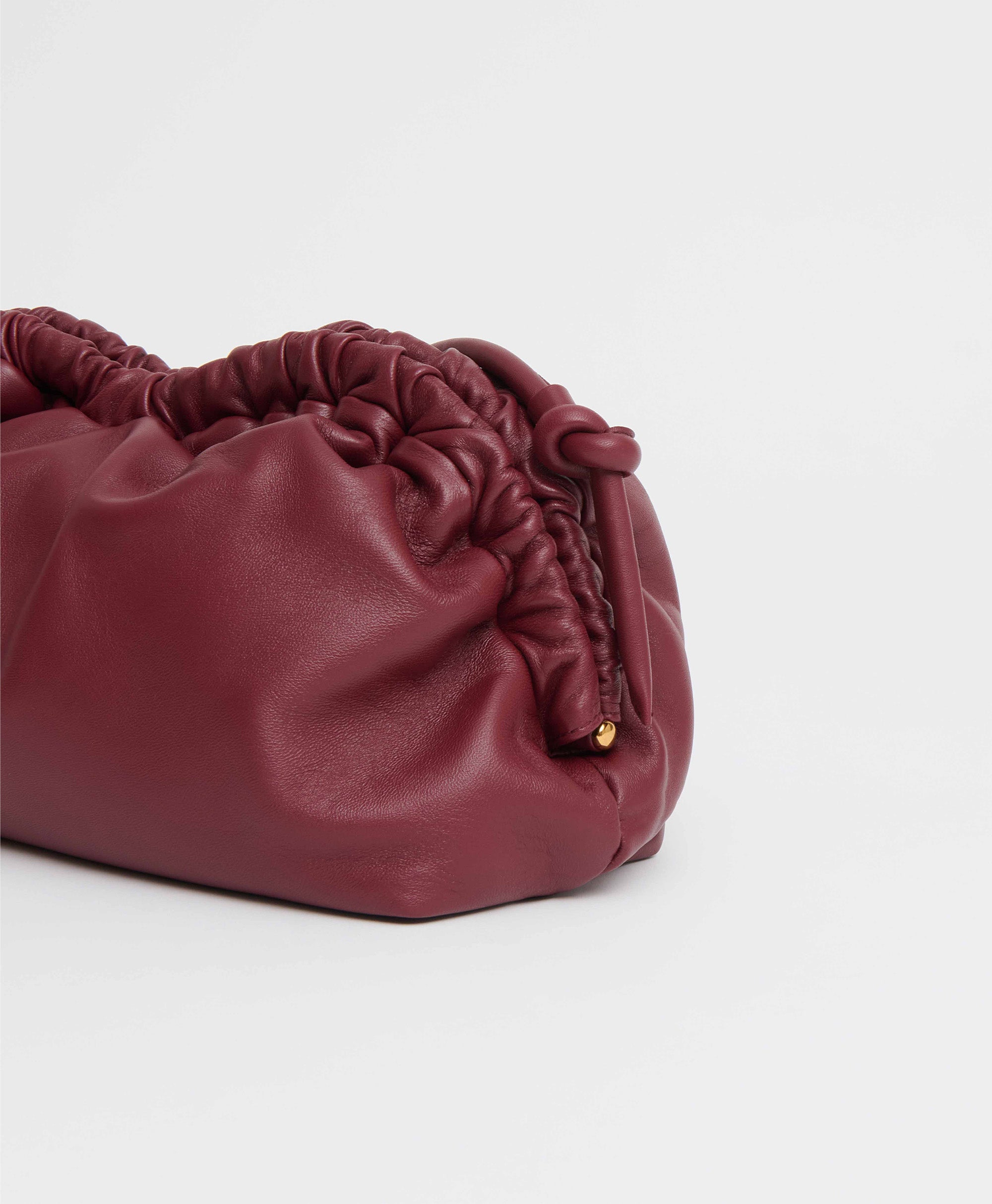 Oversized Cloud Clutch - Oxblood