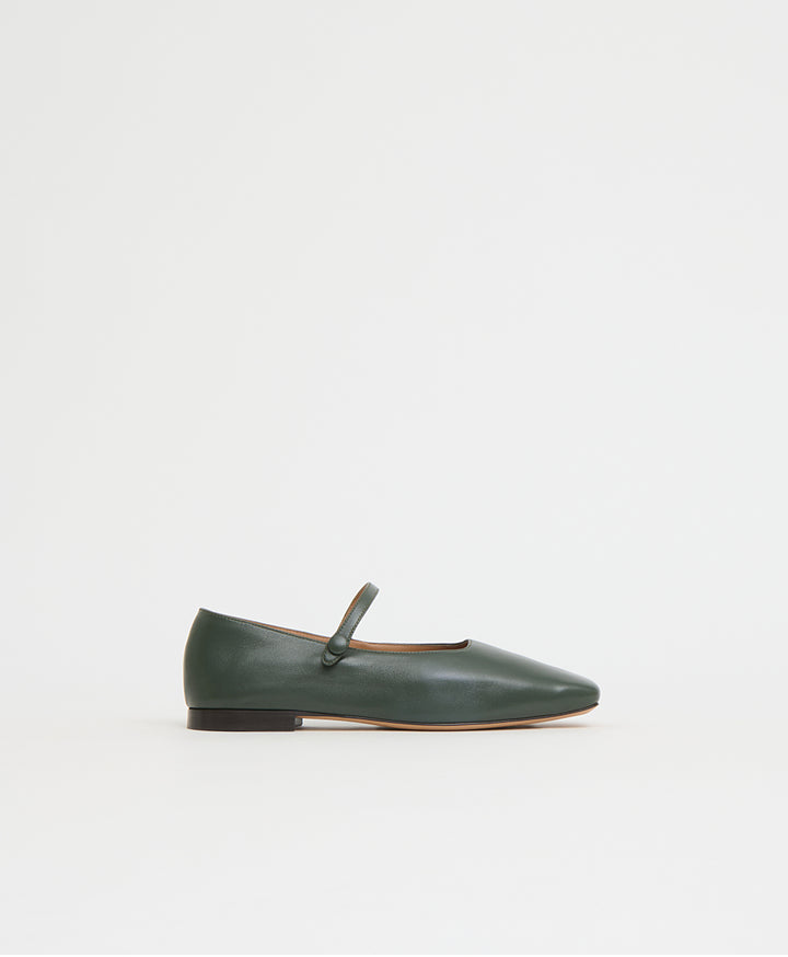 Square Toe Mary Jane - Moss - View 1