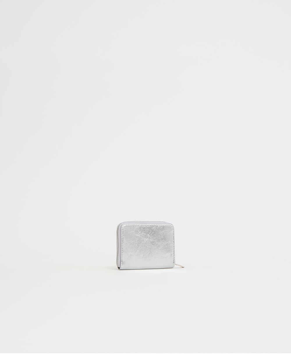 Zip Card Case - Silver