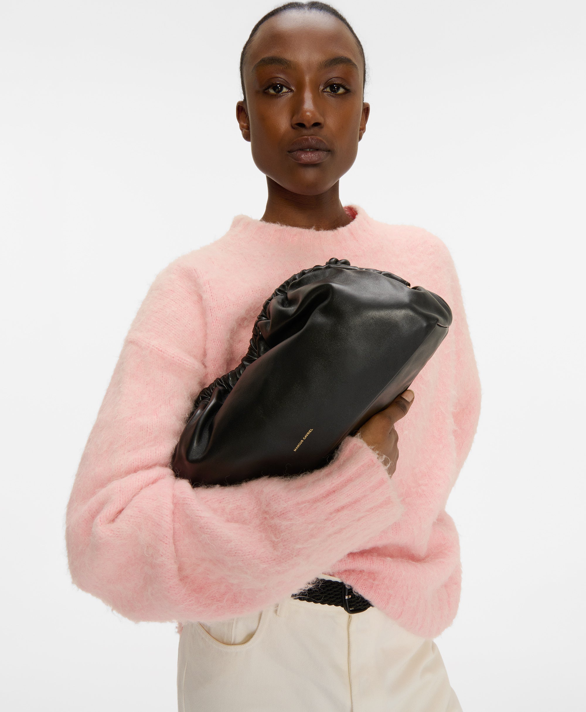Oversized Cloud Clutch - on model
