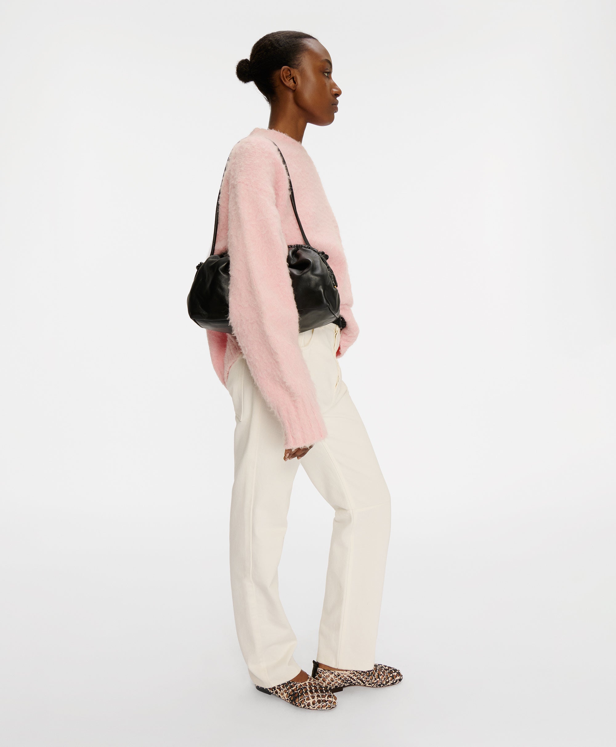 Oversized Cloud Clutch - on model