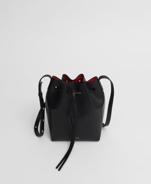 Mansur Gavriel Black Leather Mini Mini Bucket Bag Mansur Gavriel