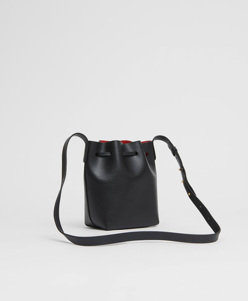 Mansur Gavriel Mini Mini Bucket Bag - Blush Saffiano on Garmentory