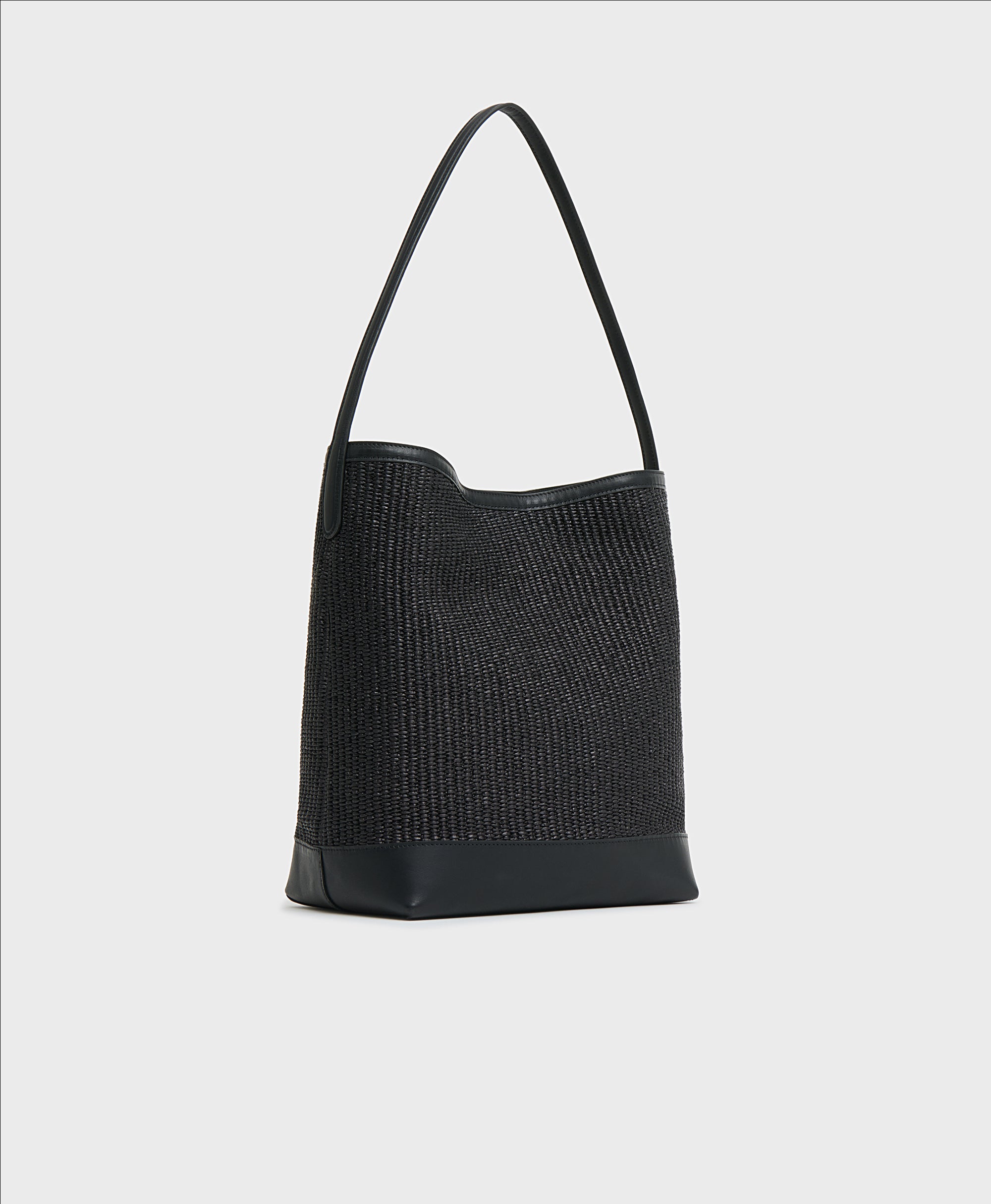 Everyday Cabas - Black Raffia