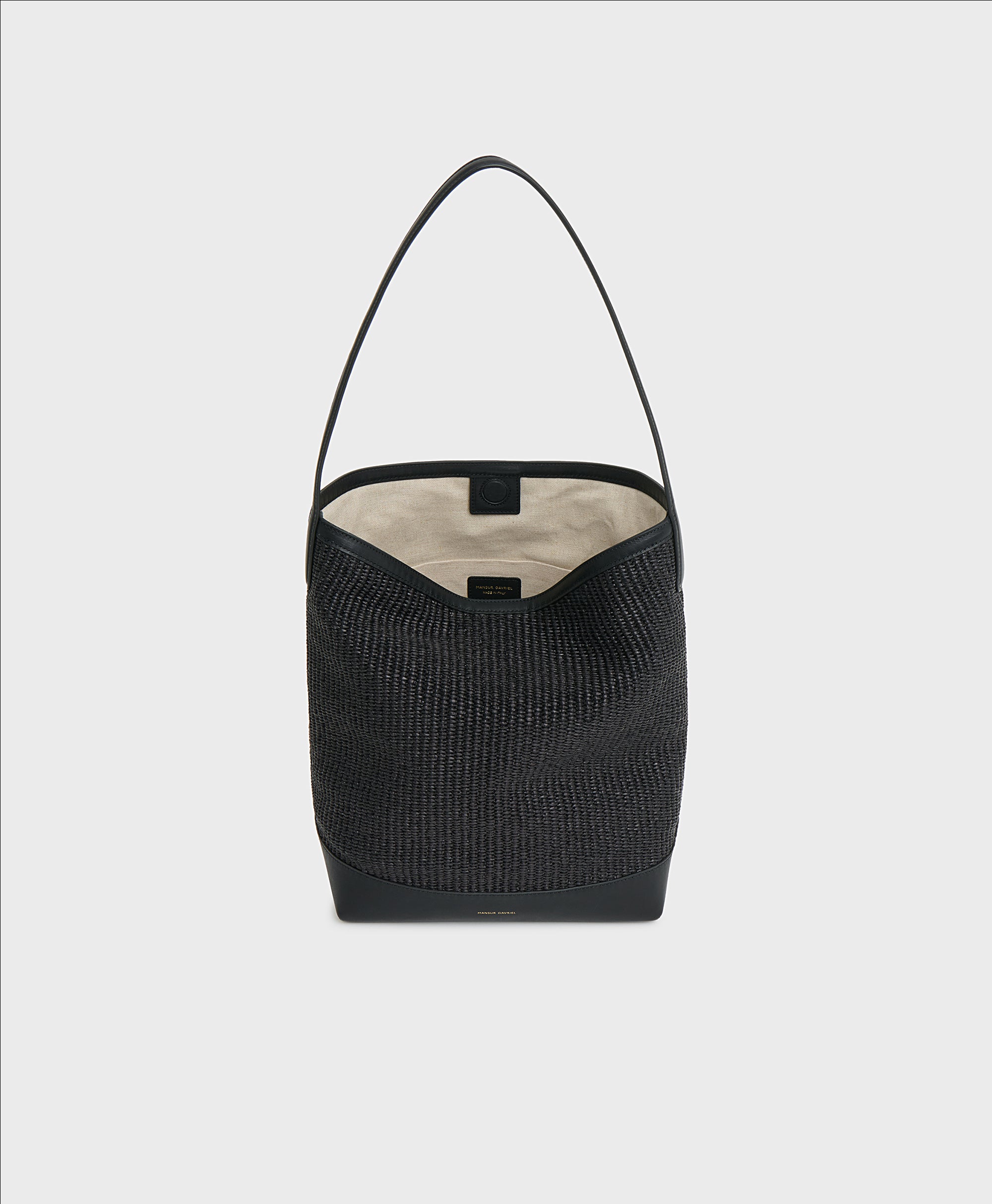 Everyday Cabas - Black Raffia