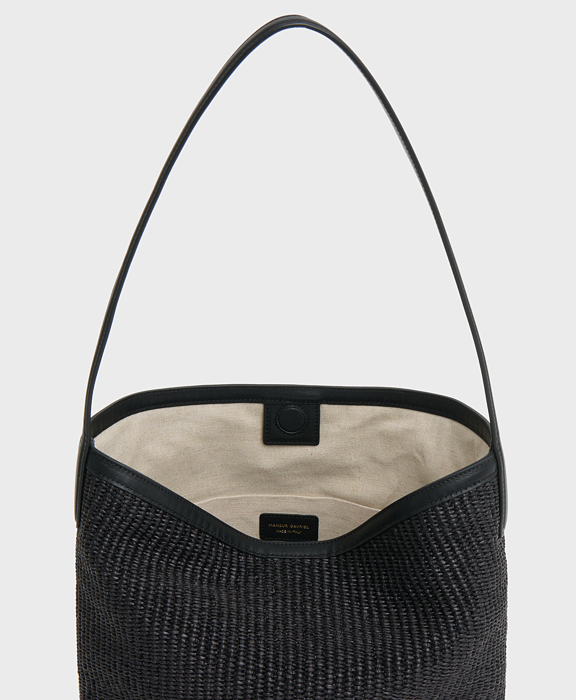 Everyday Cabas - Black Raffia