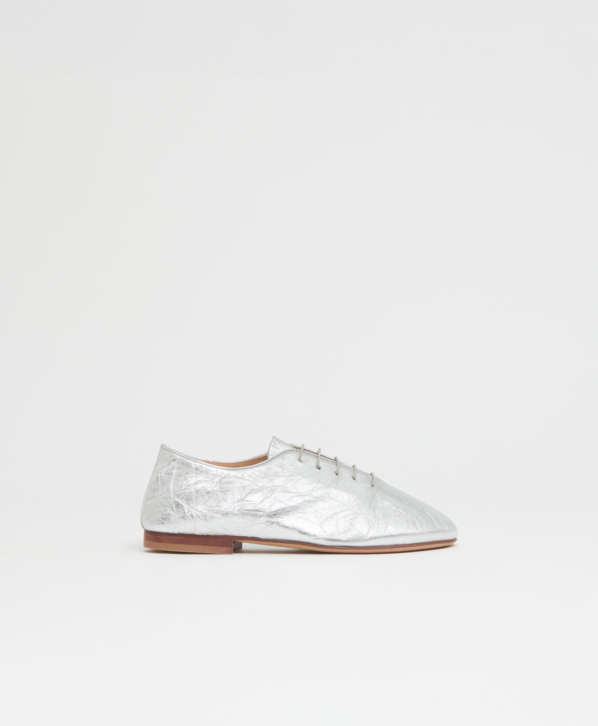 Oxford Ballerina - Crinkled Silver