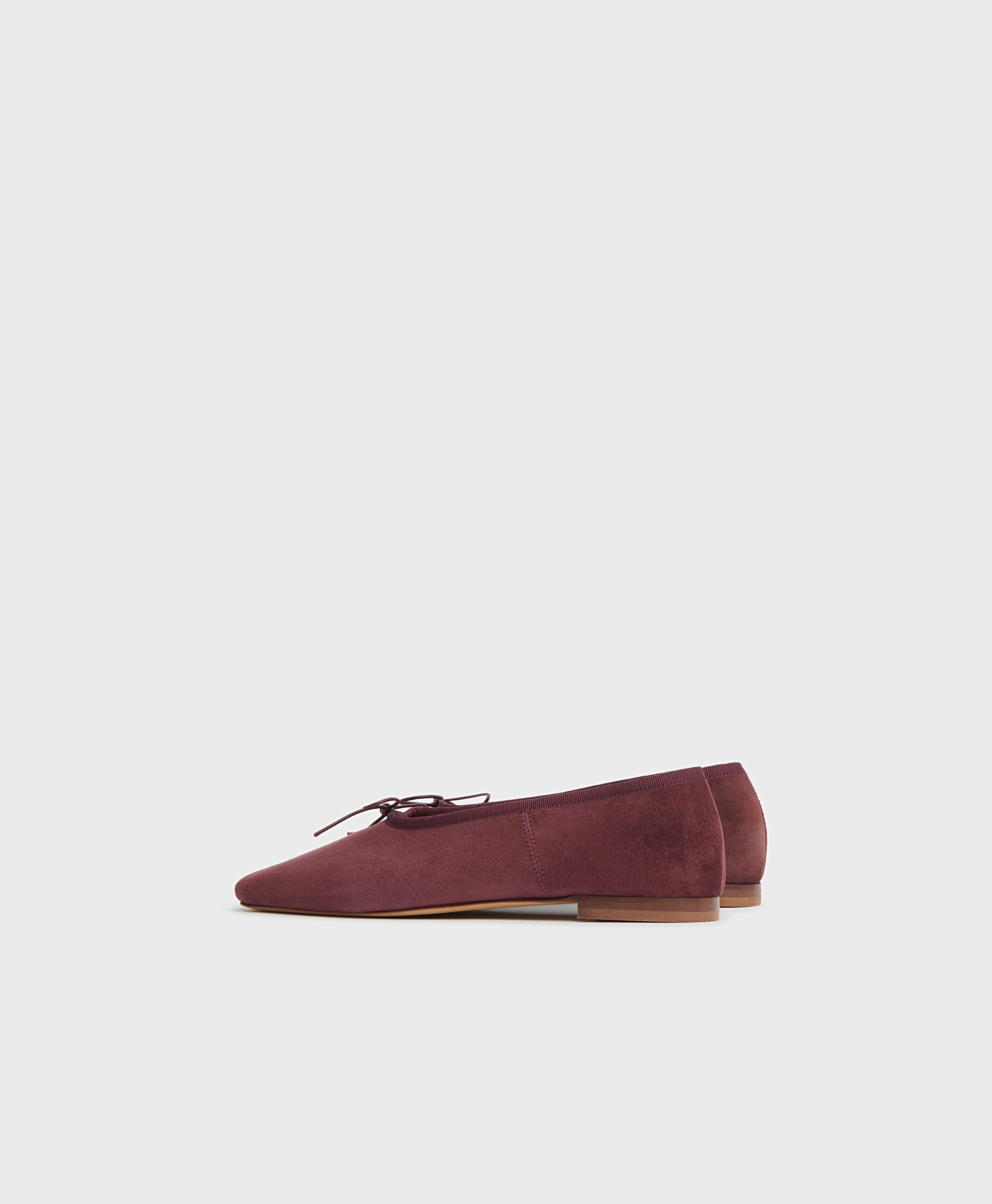 Square Toe Ballerina - Plum