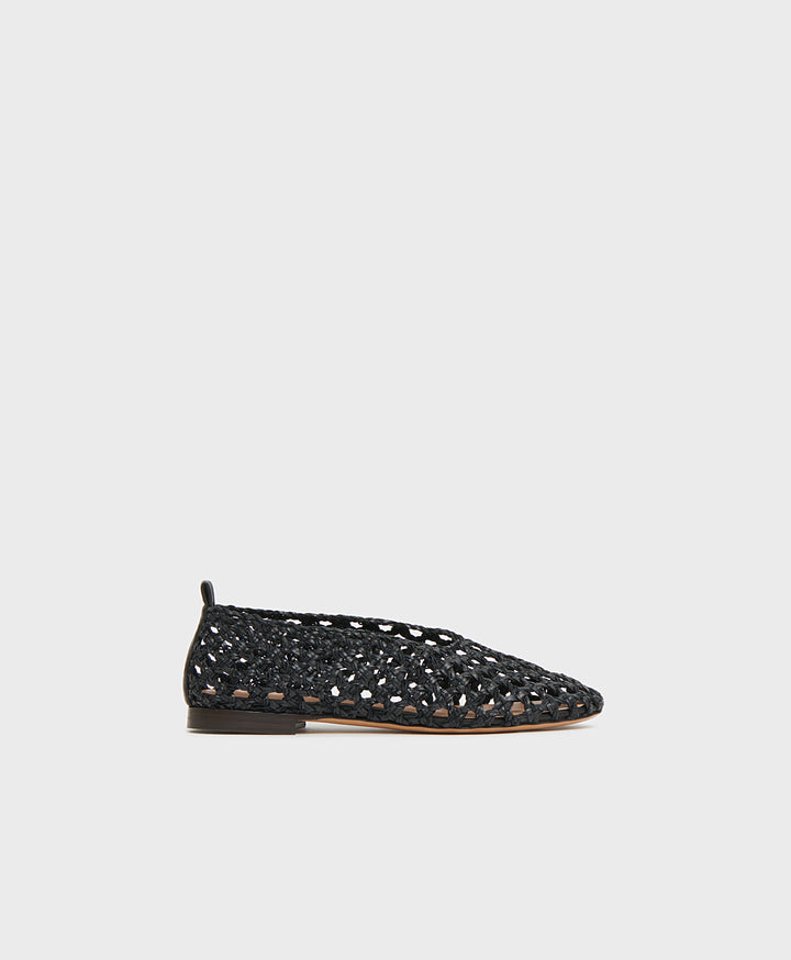 Woven Ballerina - Black - View 1