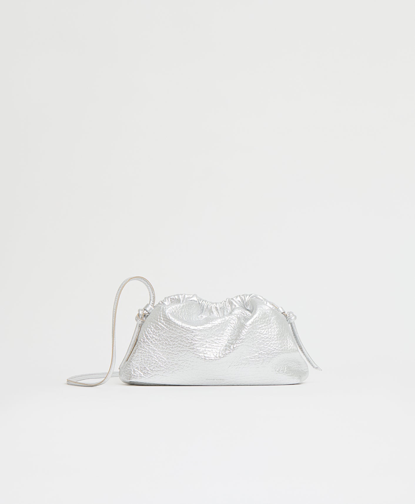 Mini Cloud Clutch - Tumbled Silver