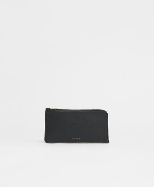 Large Zip Card Holder - Black