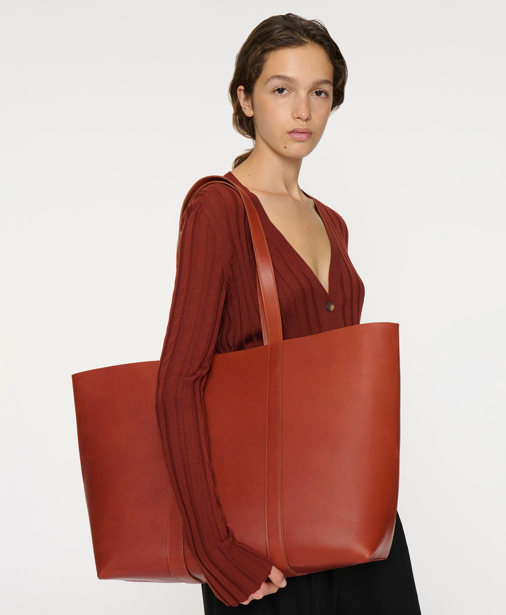 Xl Tote - Brandy/Flamma