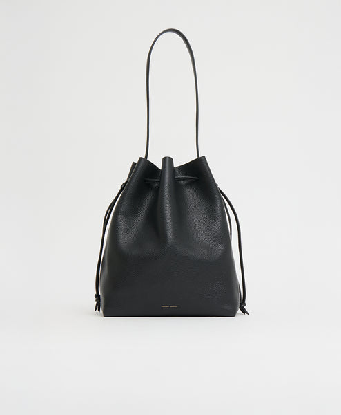 Drawstring Cabas - Black