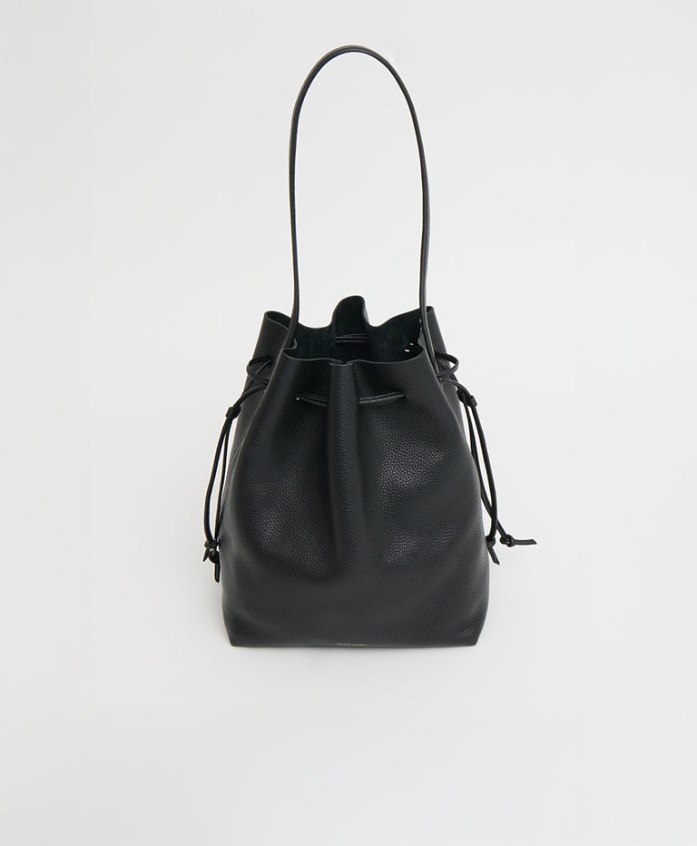 Drawstring Cabas - Black