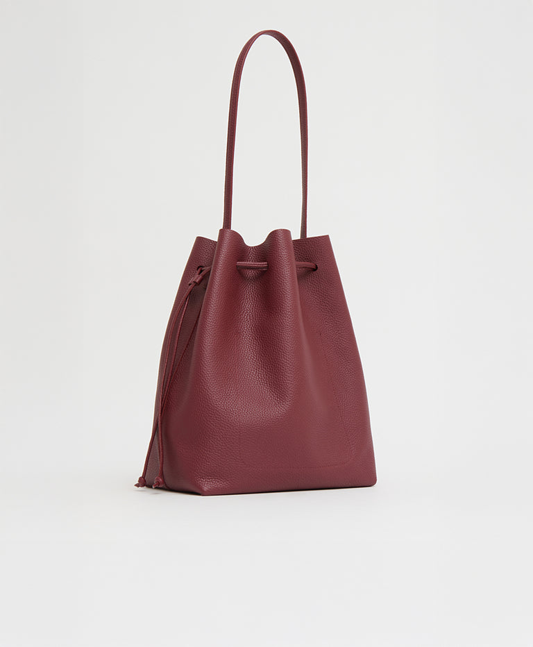 Drawstring Cabas - Oxblood