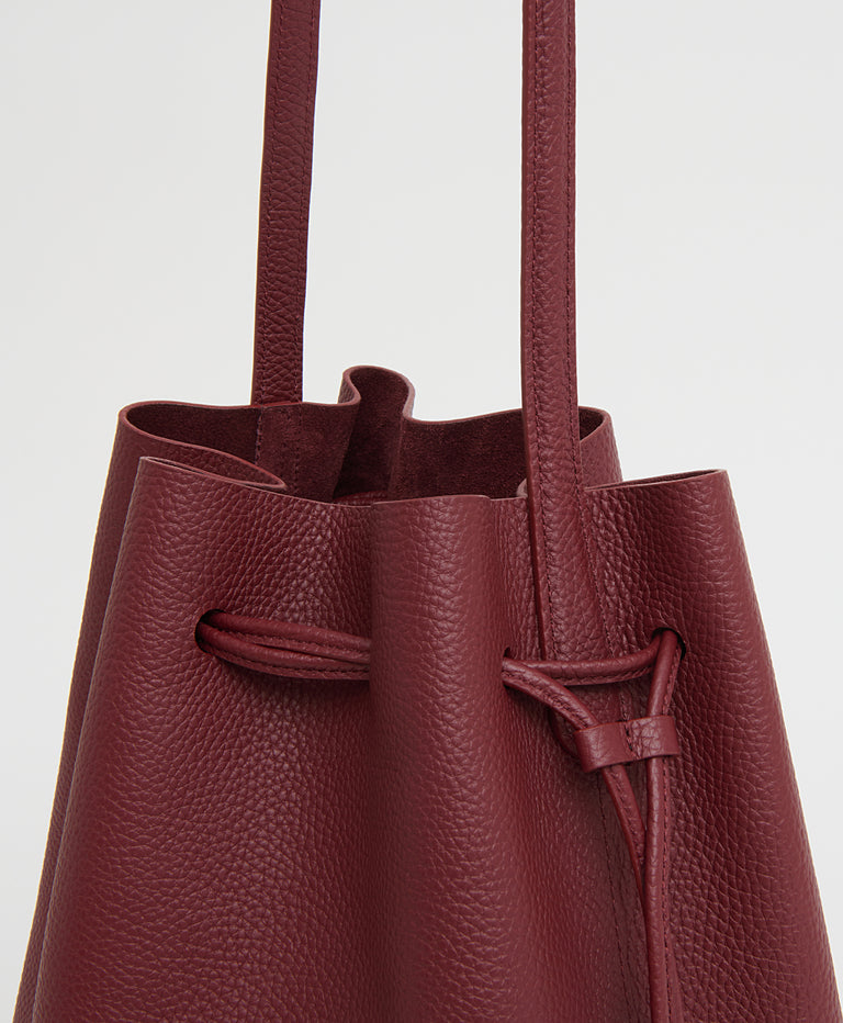 Drawstring Cabas - Oxblood