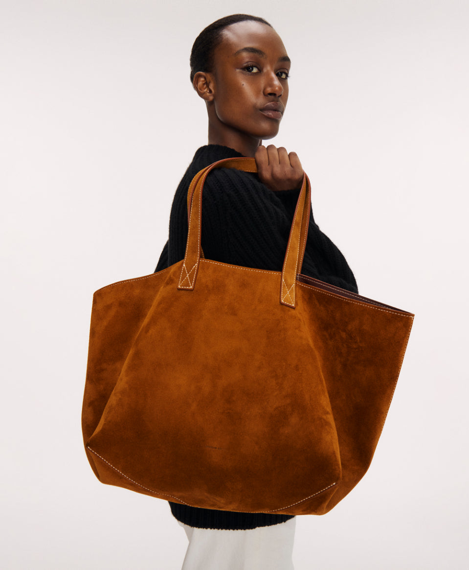 Carryall Tote - Saddle Suede