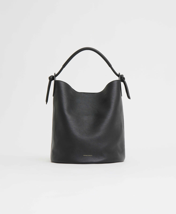 Mansur Gavriel Black Leather Bucket Bag - Large s-l400.jpg main image 4