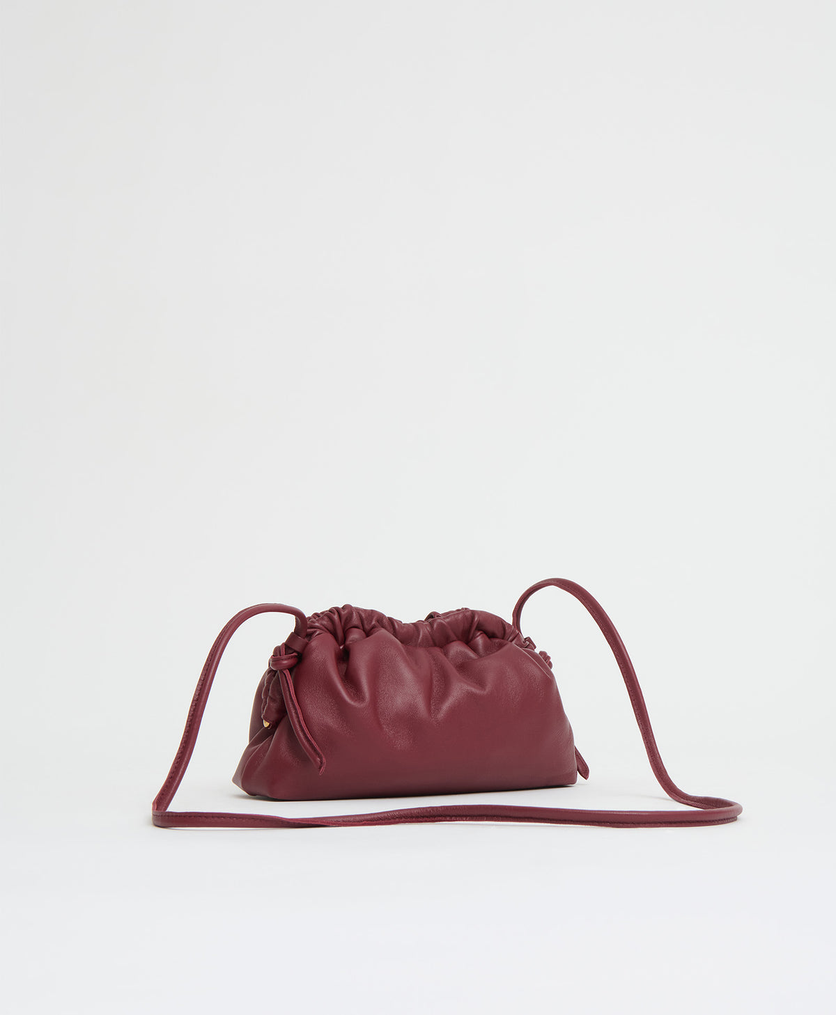 Mini Cloud Clutch - Oxblood