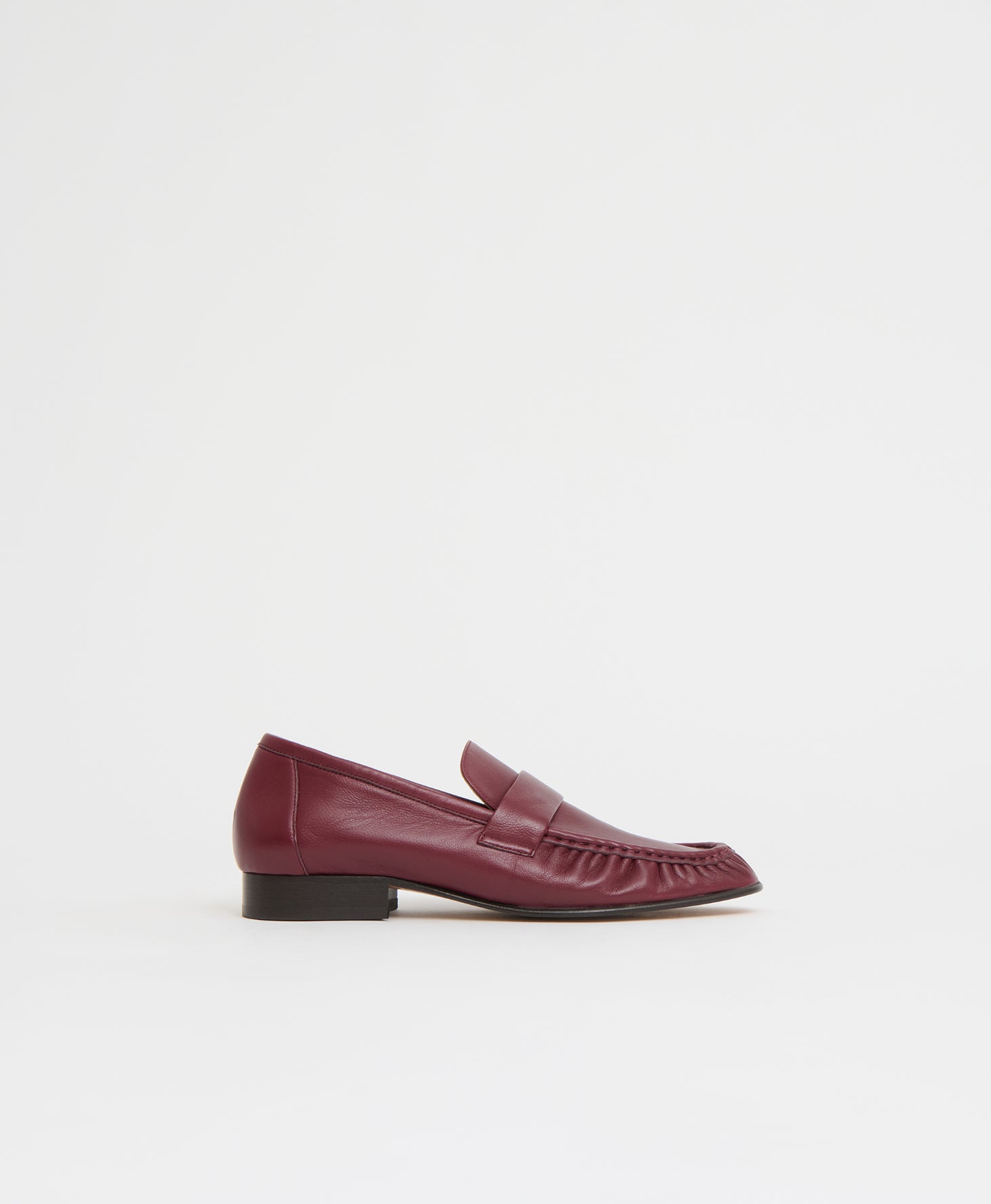 Ruched Loafer - Espresso Suede