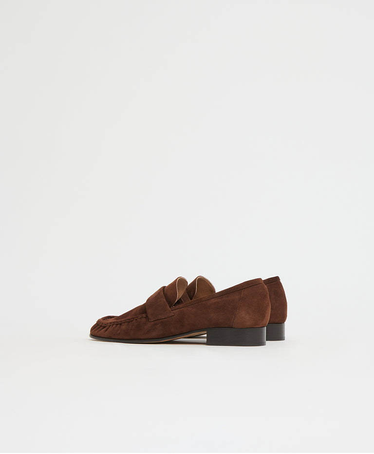 Ruched Loafer - Espresso