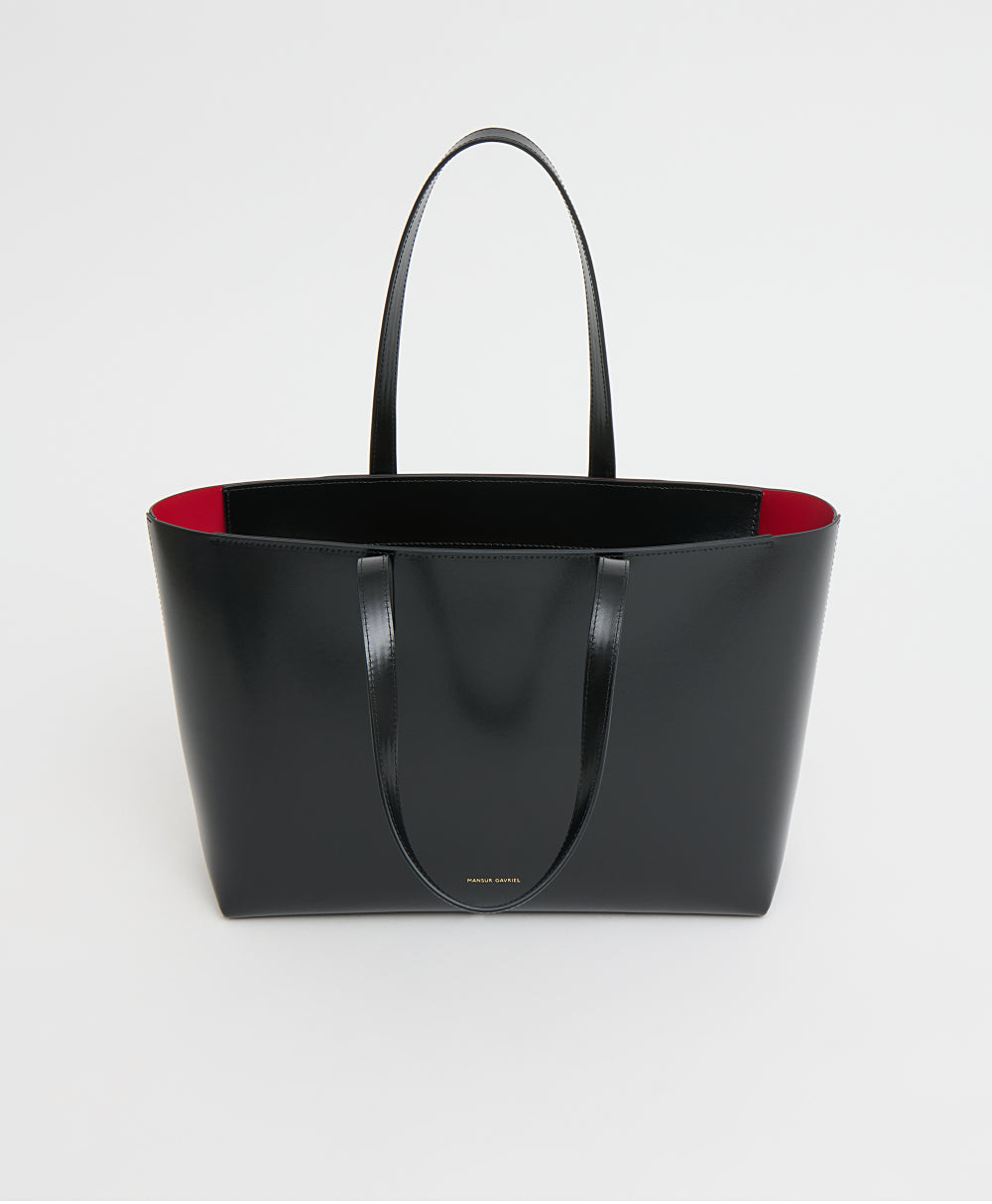 Small Zip Tote - Spazzolato/Black/Flamma