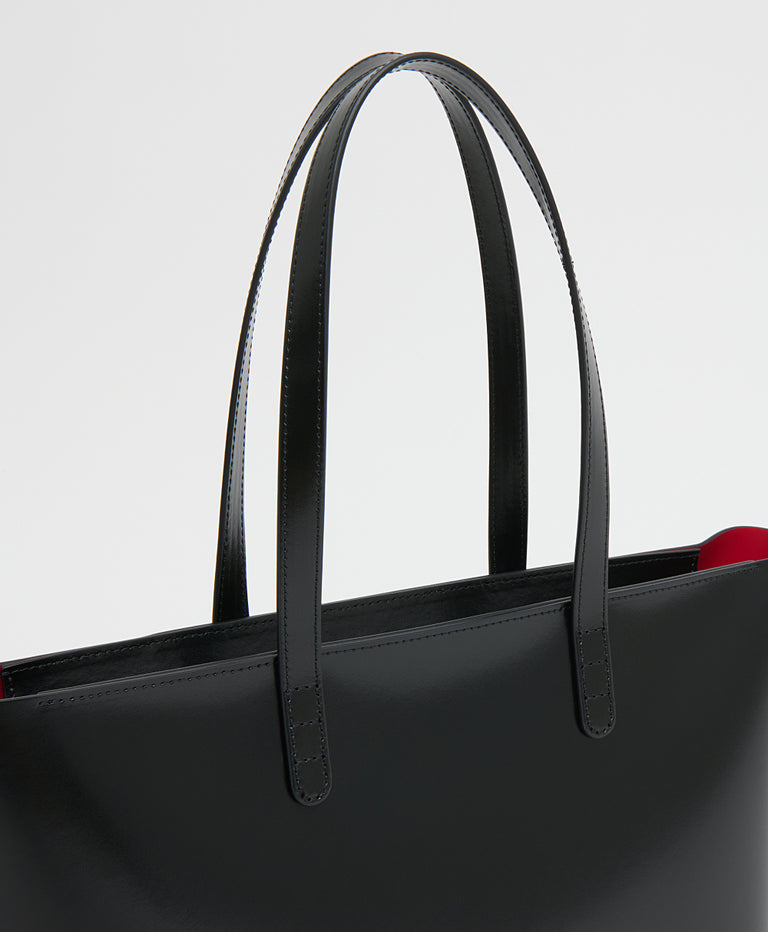 Small Zip Tote - Black/Flamma