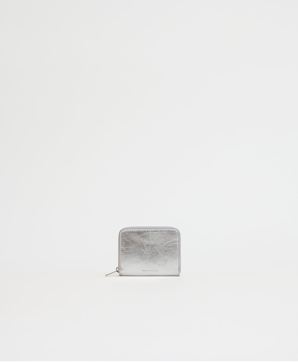 Zip Card Case - Silver