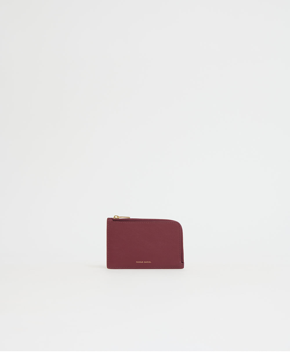 Zip Card Holder - Oxblood