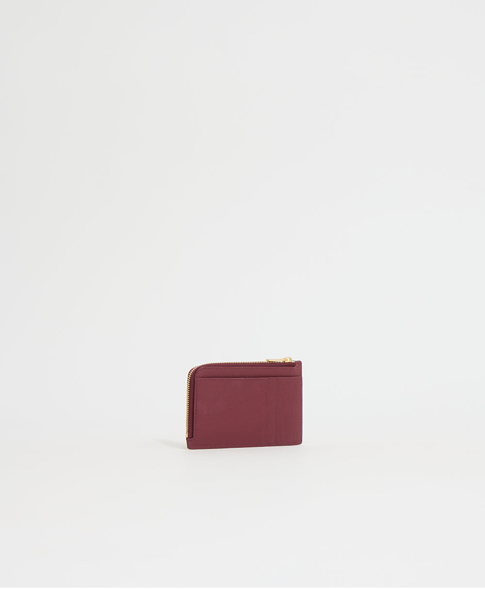 Zip Card Holder - Oxblood