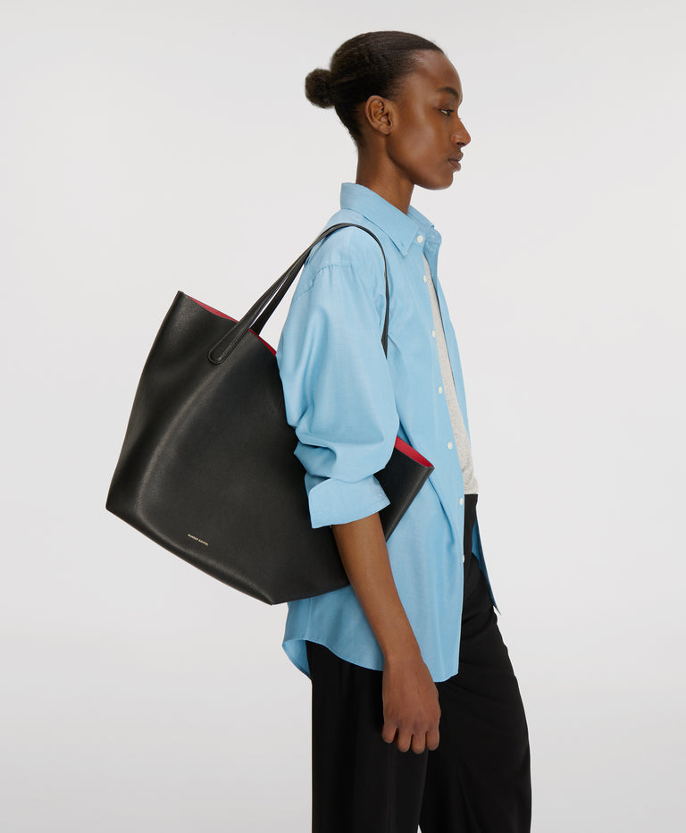 Everyday Soft Tote - Black/Flamma on model