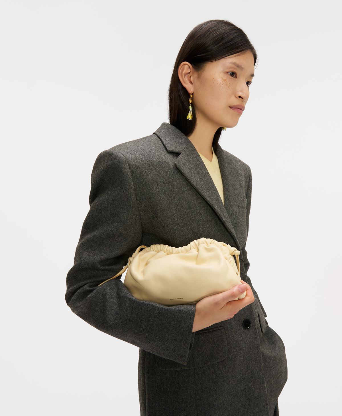 Mini Cloud Clutch - on model