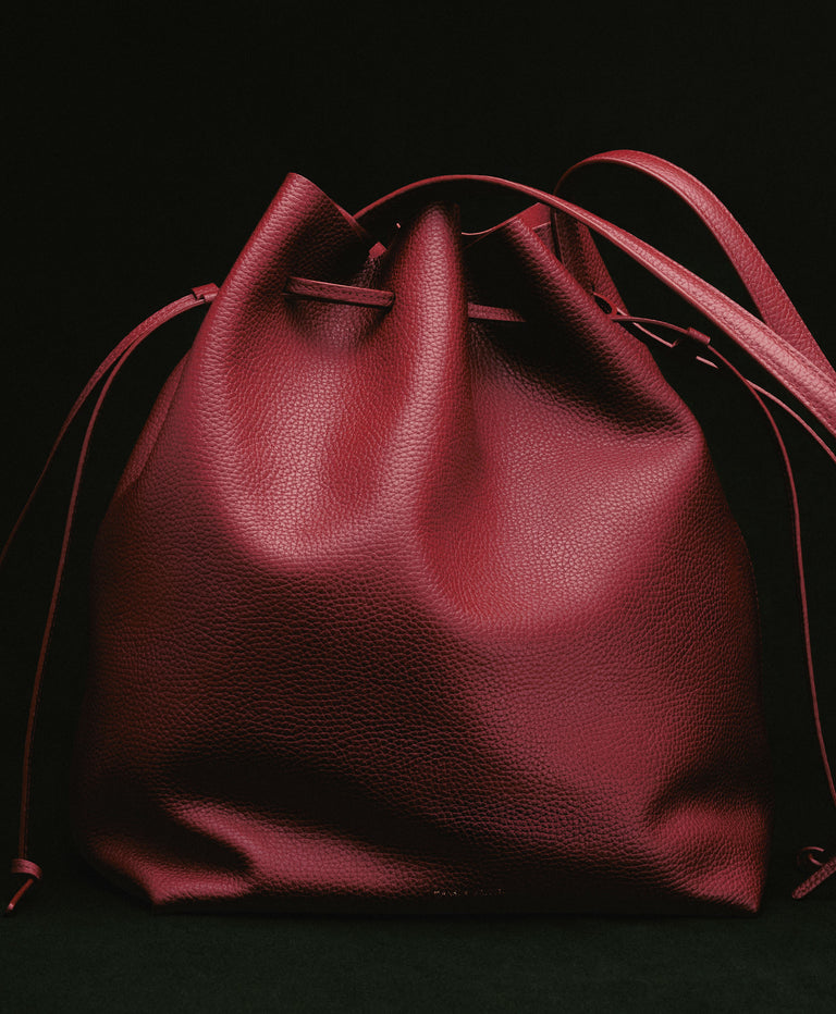 Drawstring Cabas - Oxblood