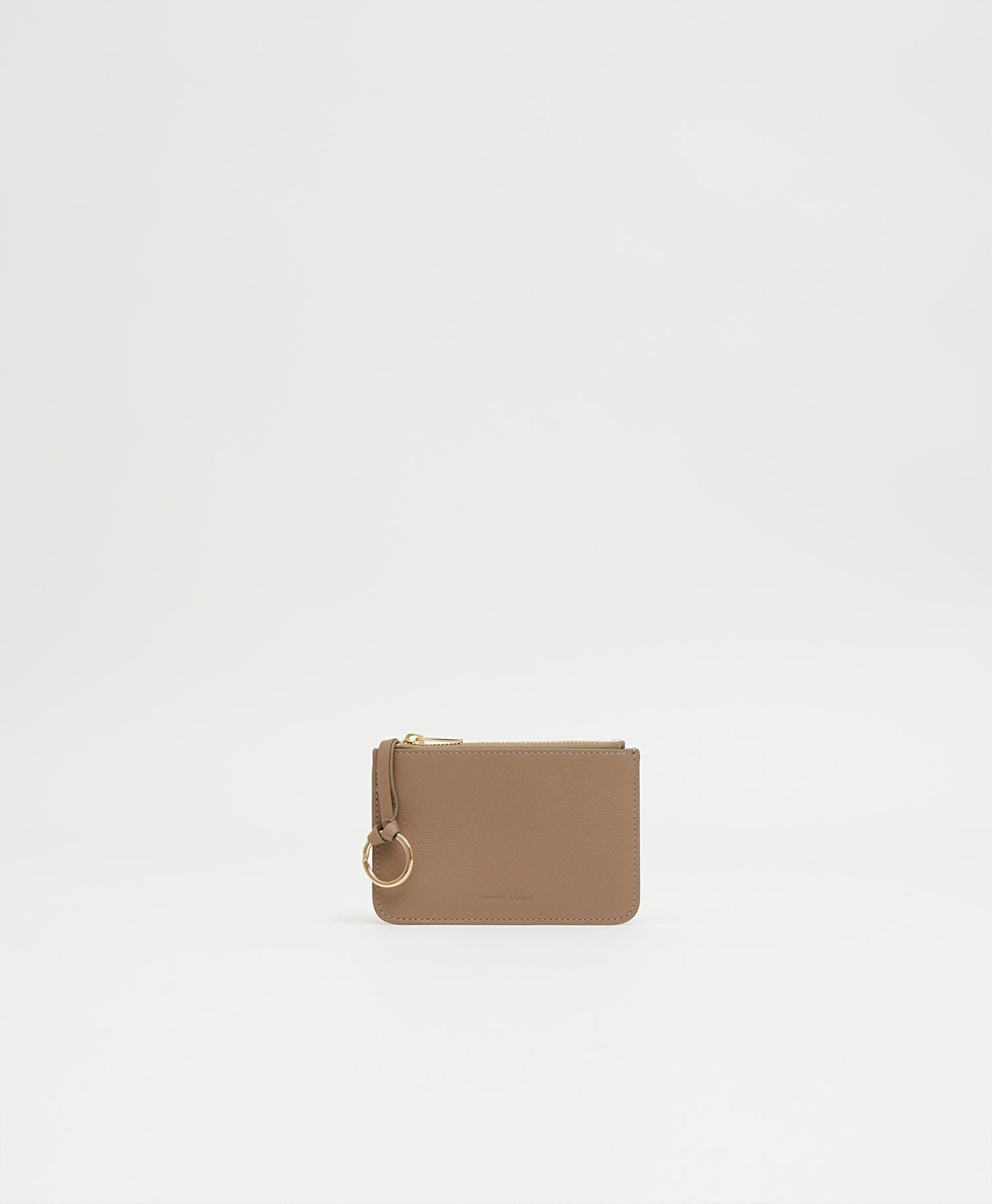 Keychain Zip Case - Crinkled Black