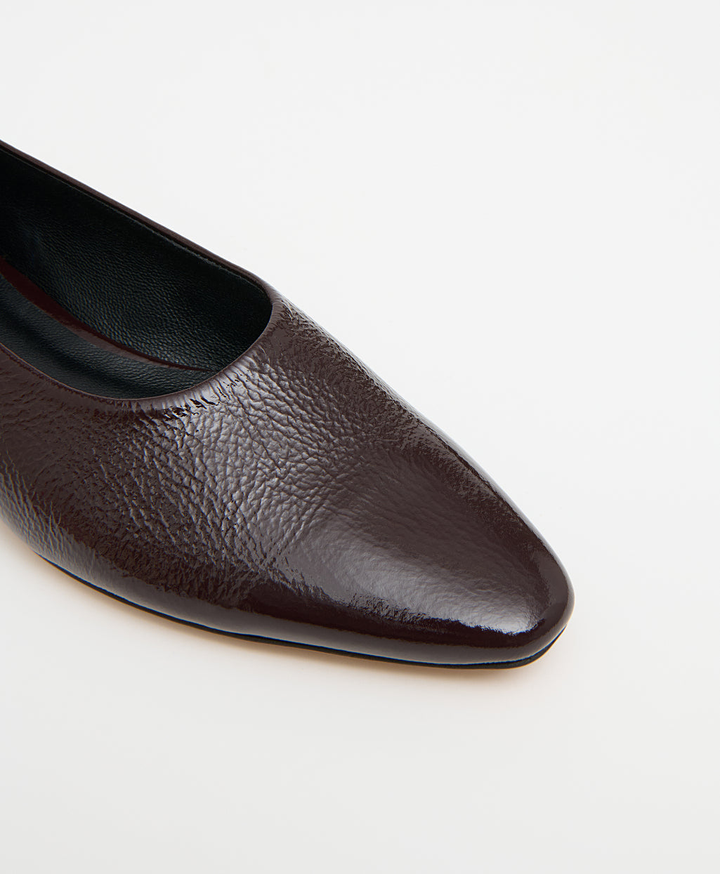 マロン Soft Point Flat - Aubergine Naplak