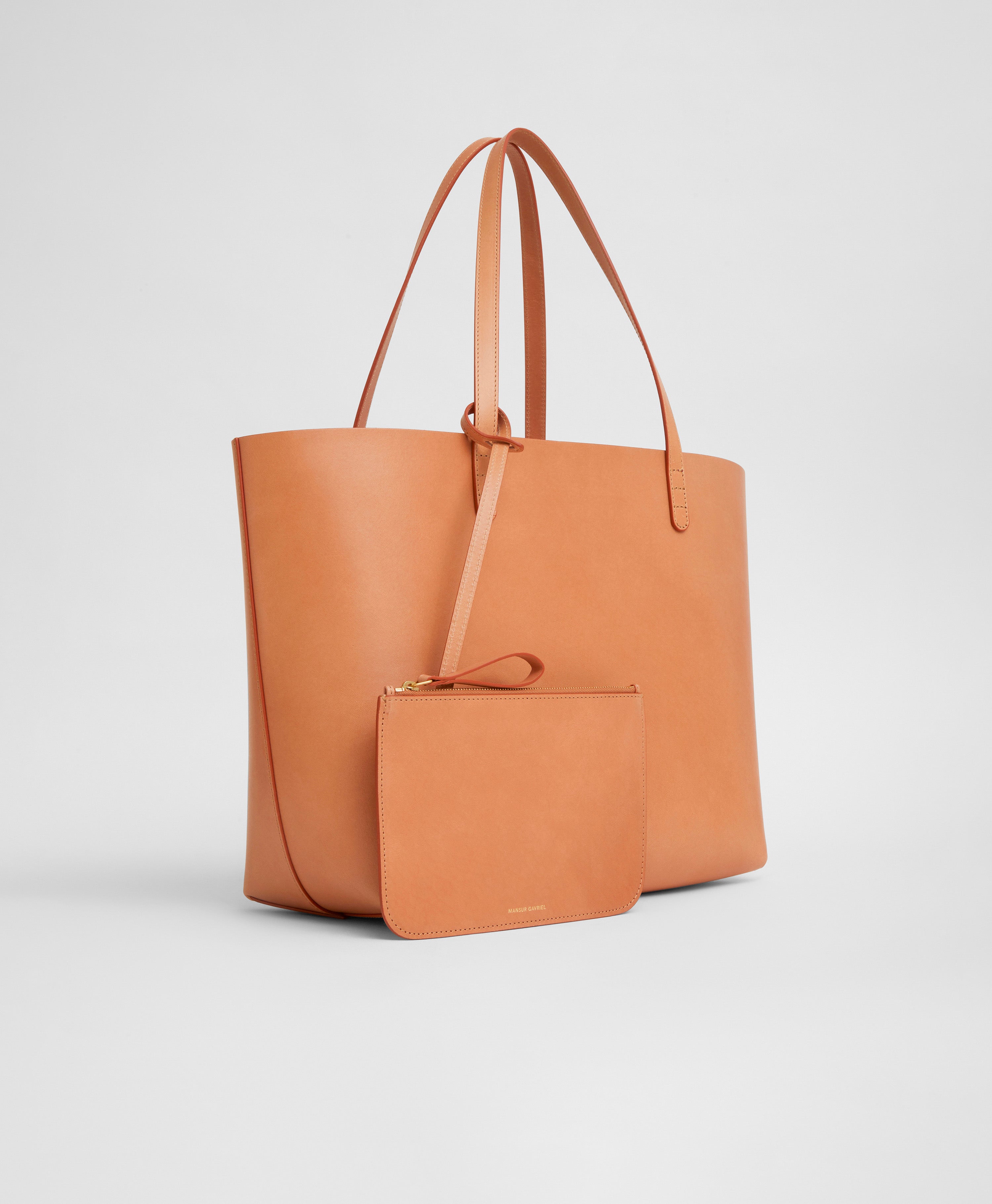 Mansur Gavriel Leather Drawstring Adjustable Strap Large Tote Handbag -  Shop Linda's Stuff