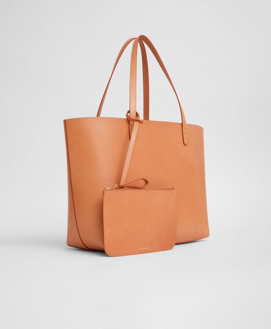 Mansur Gavriel Large Everyday Leather Tote Bag In Gold