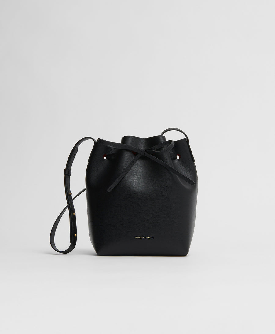 Mini Bucket Bag - Black/Flamma