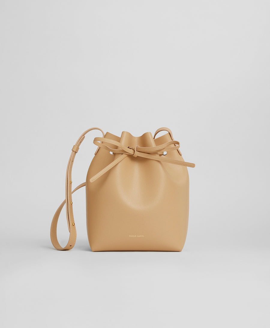 Mansur Gavriel Mini Saffiano Bucket Bag - Farfetch