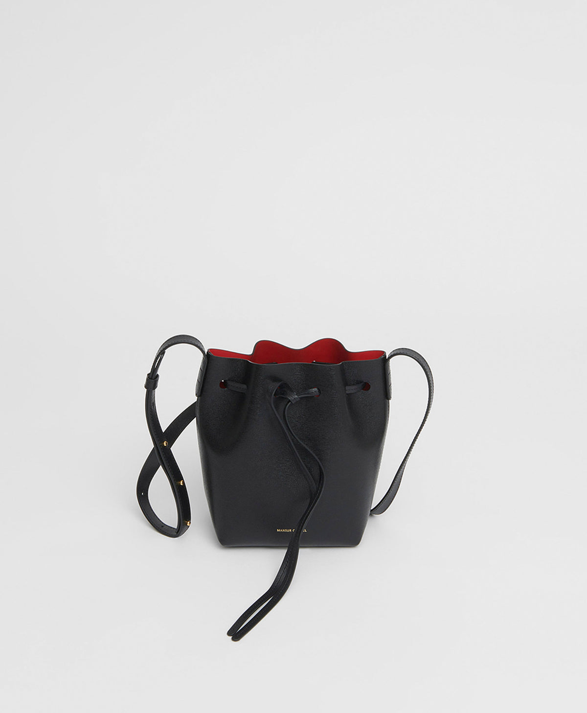 Mini Mini Bucket Bag  -  Black/Flamma