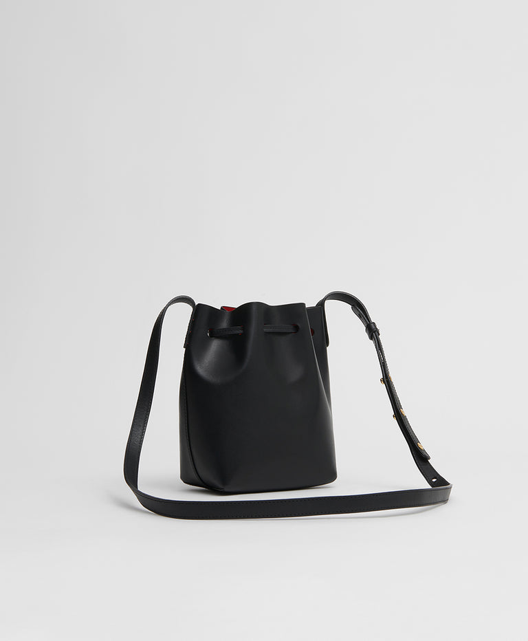 Mini Mini Bucket Bag  -  Black/Flamma