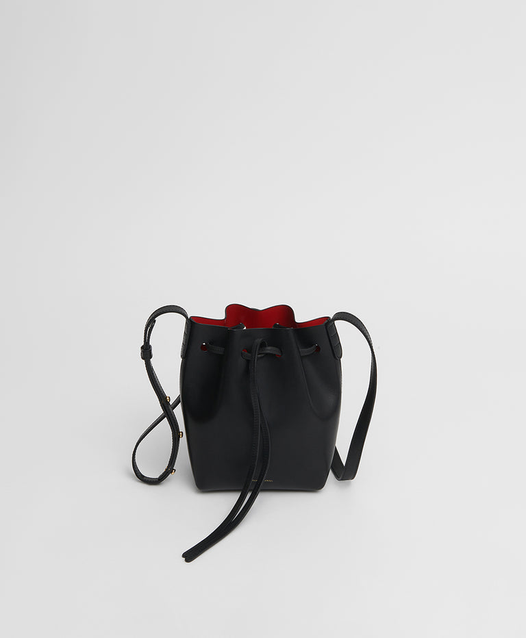 Mini Mini Bucket Bag  -  Black/Flamma