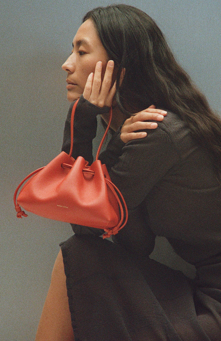 Drawstring Pouchette - Pomodoro