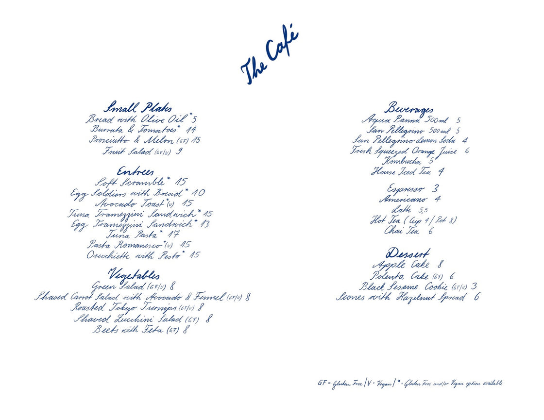 The Café at Mansur Gavriel