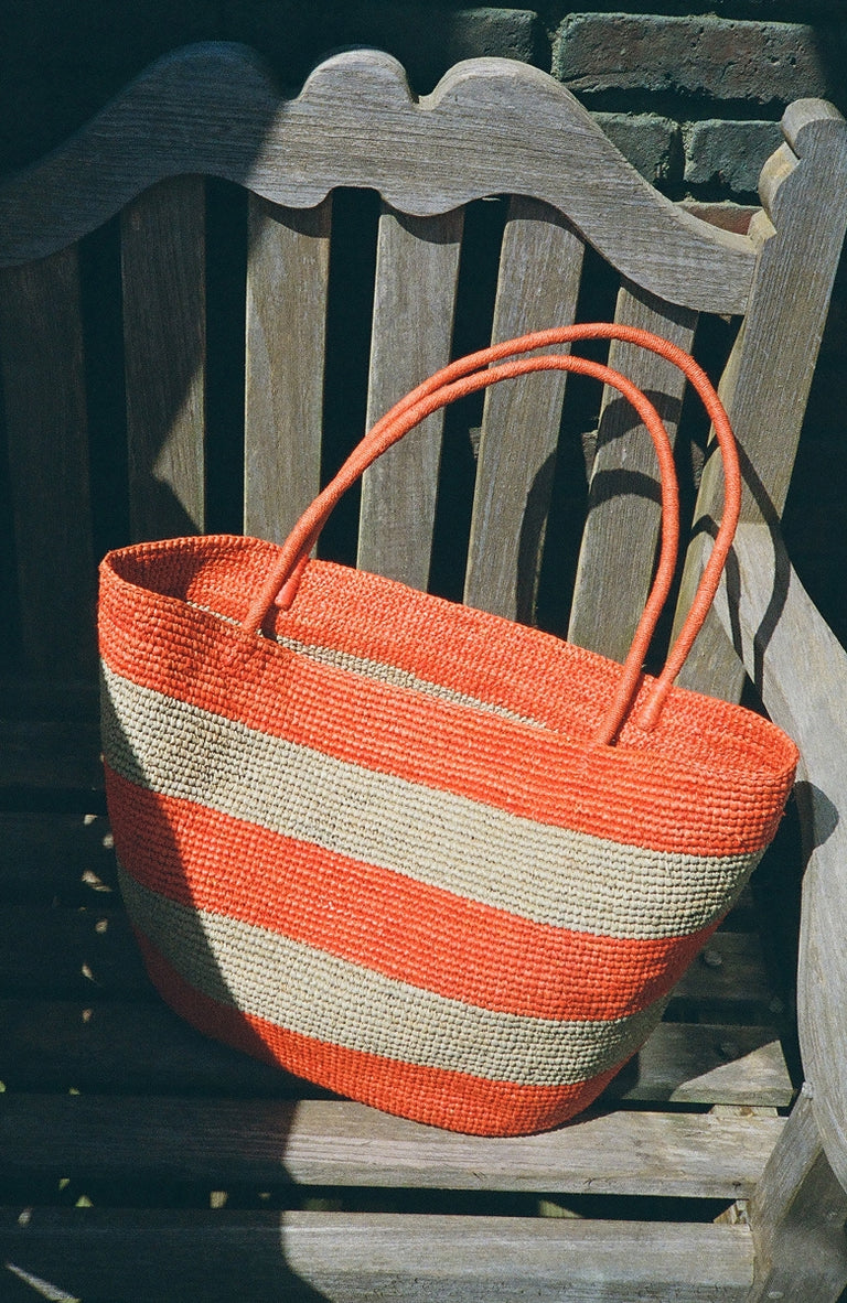 Sole Tote - Pomodoro/Baby Blue