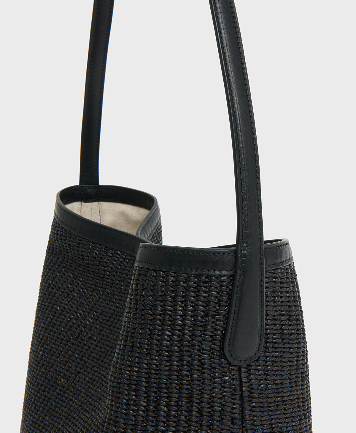 Everyday Cabas - Black Raffia