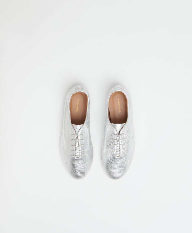 Oxford Ballerina - Crinkled Silver